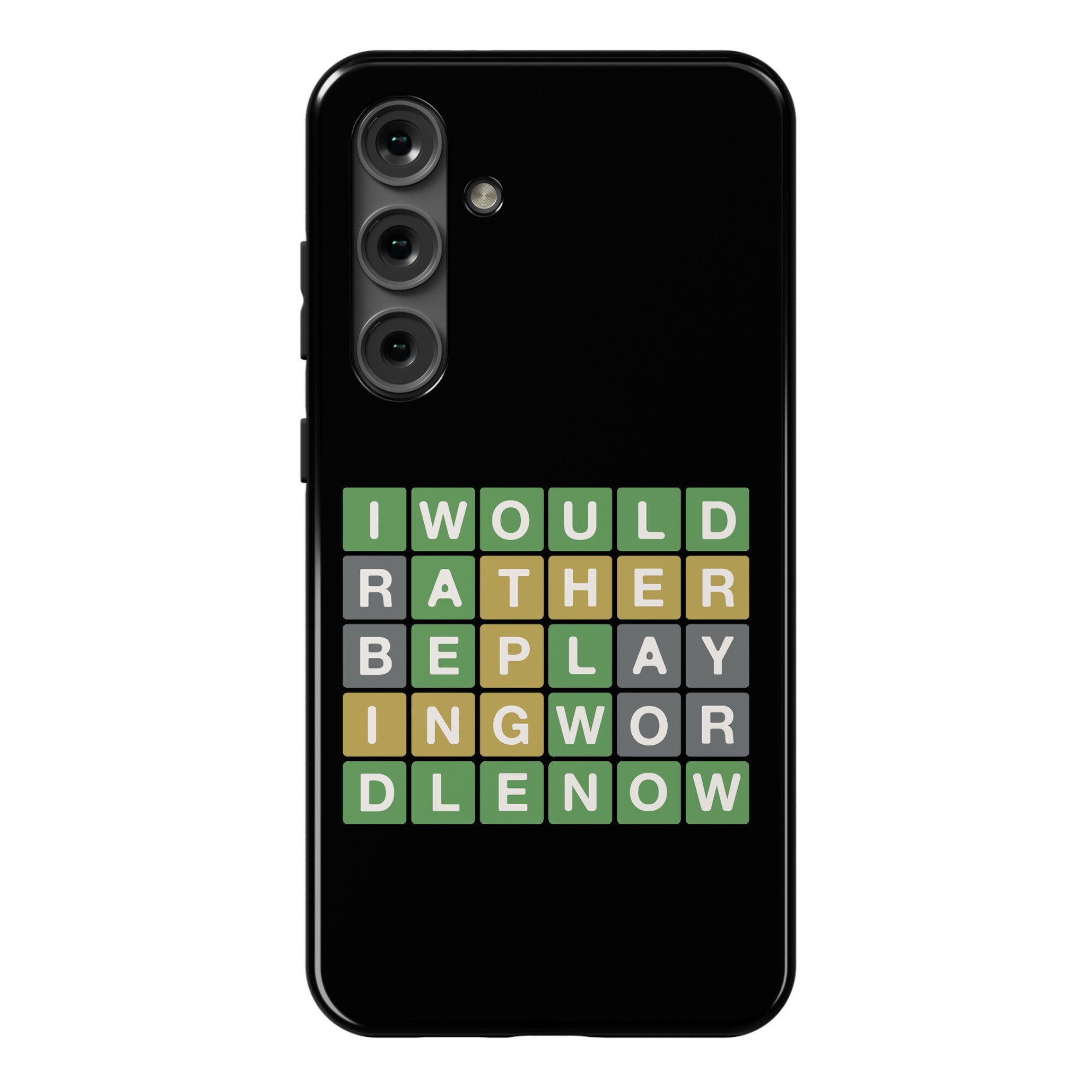 I Would Rather Be Playing Wordle Now Parody Phone Case